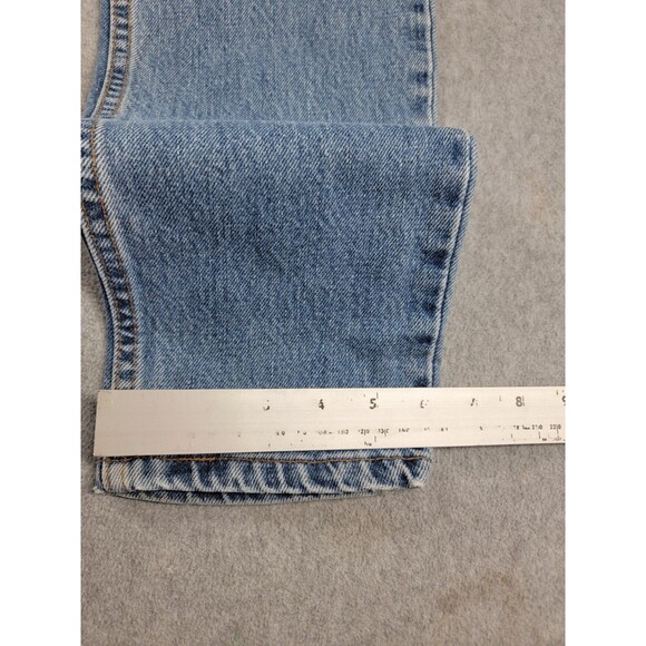 Vintage Levis 512 Jeans Mens 33x34 Slim Straight Blue High Distressed Y2K USA - Picture 4 of 15